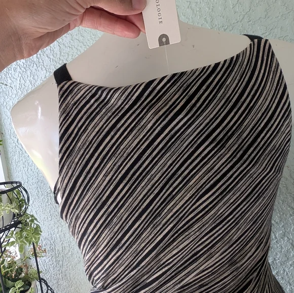 NWT sz L ANTHROPOLOGIE SALSOLA DRESS by Maeve, Cute & Comfy High Low Tie waist - Picture 6 of 10